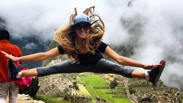 Danielle visiting Machu Picchu