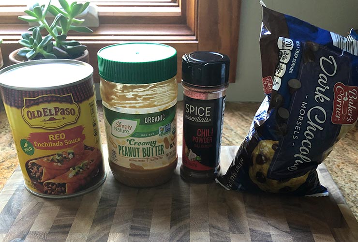 This easy mole recipe only requires four ingredients!
