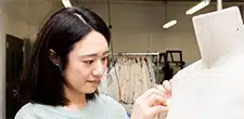 Exchange student in sewing job