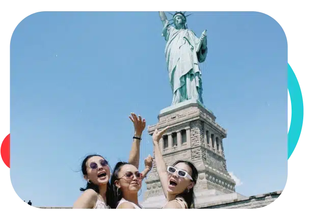 International Staff in Statue of Liberty
