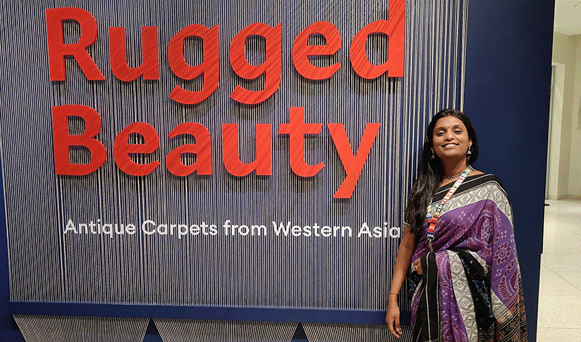 Anaka at the opening of the Rugged Beauty Exhibition at the Denver Art Museum