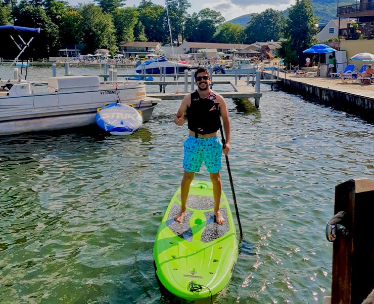 Burak in Lake George, New York.