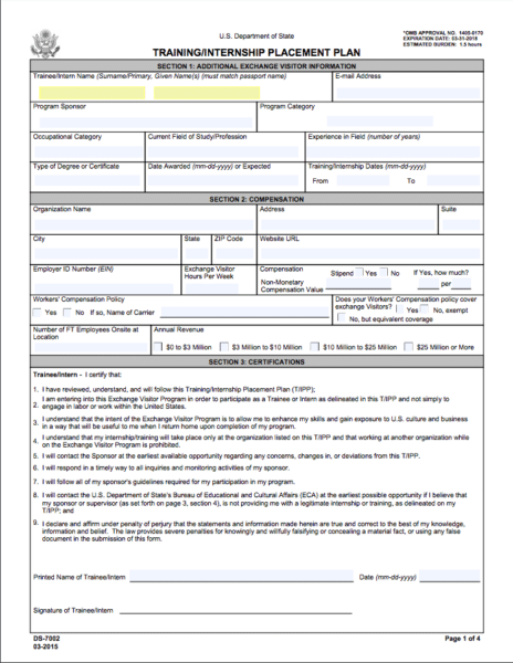 Sample Form DS-7002