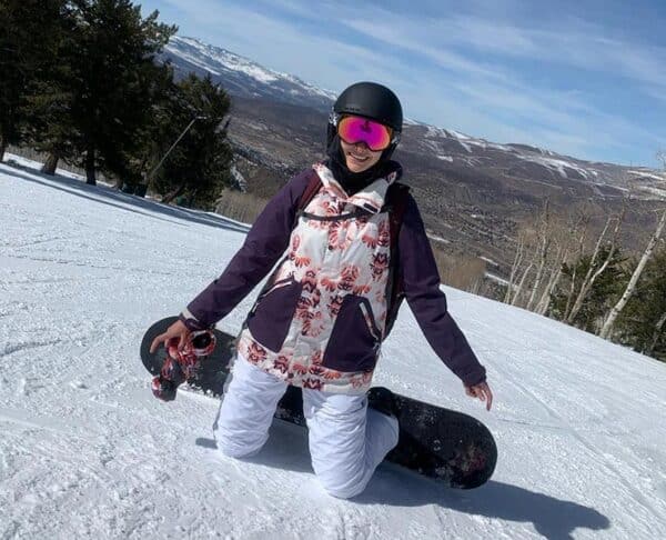 When not working, Camila enjoyed snowboarding: ‘It doesn’t snow where I’m from!’