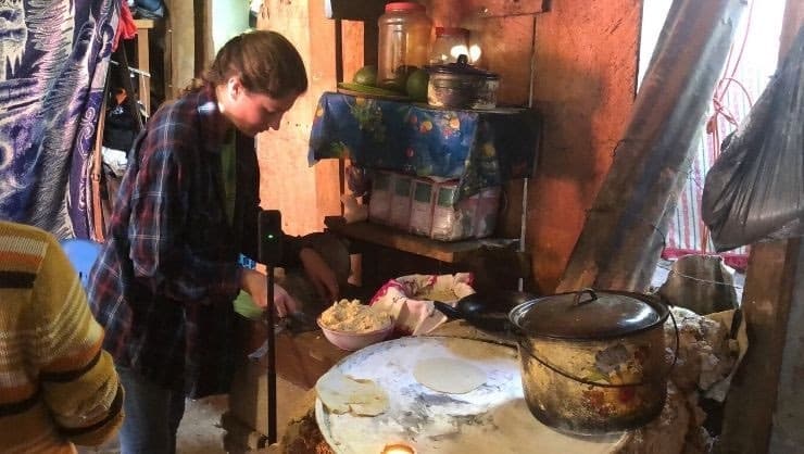 A local healthcare worker invited me into her home to teach me how to make tortillas by hand.