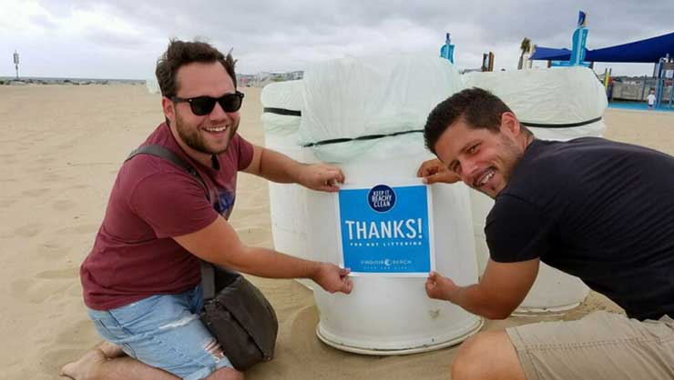 InterExchange Work & Travel USA participants keep Virginia Beach “Beachy Clean.”