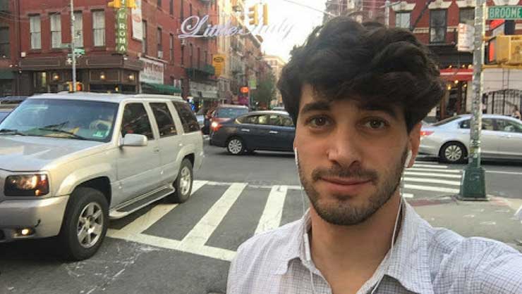 Guy enjoyed strolling through neighborhoods like Little Italy after work.
