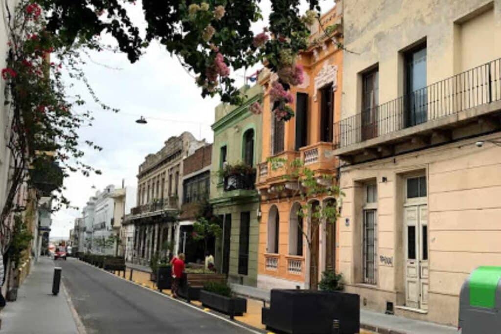 Street in Ciudad Vieja, one of the oldest parts of Montevideo.