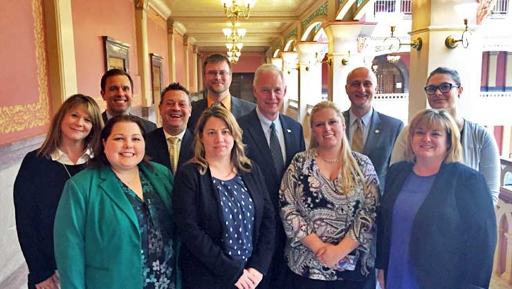 Wisconsin advocacy group with Sen. Ron Johnson in 2017