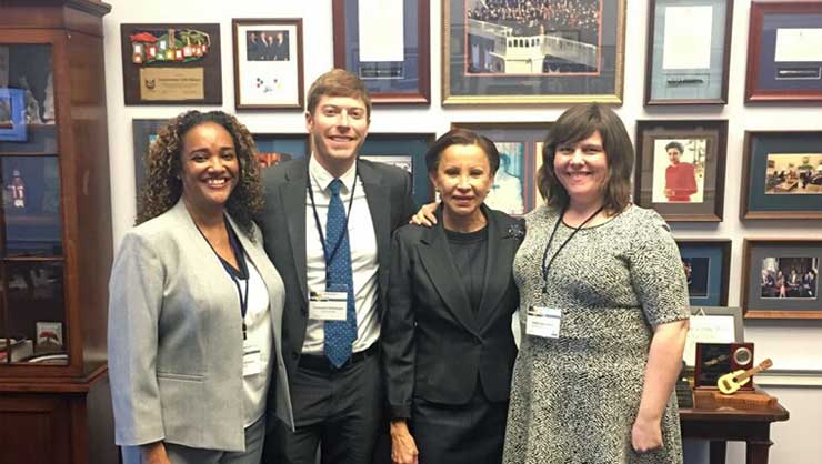 Rep. Nydia Velazquez (second from right)