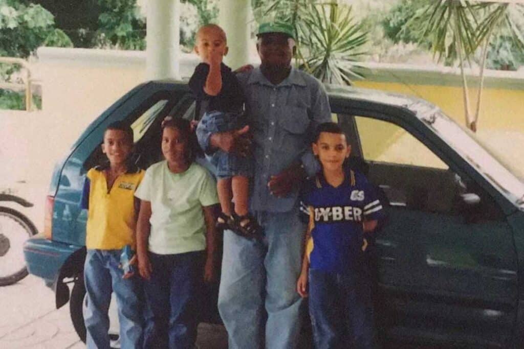 Family photo in the Dominican Republic