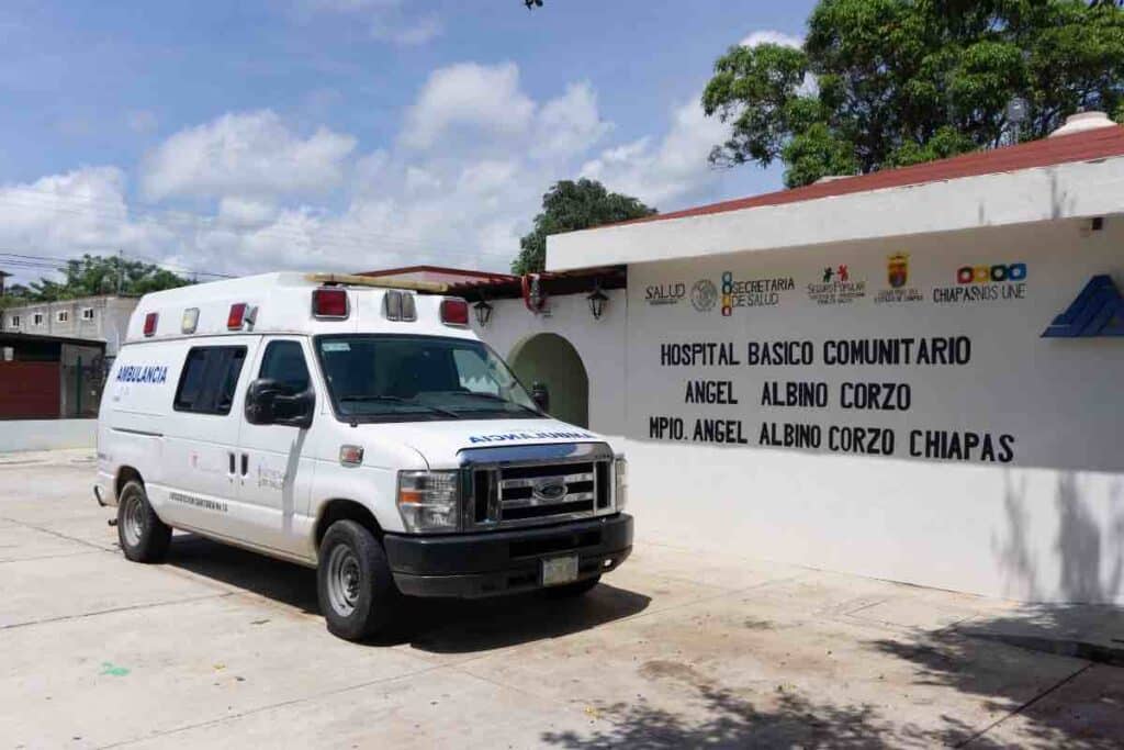 Hospital Basicó Comunitario Ángel Albino Corzo in the Sierra Madre region of Chiapas, Mexico