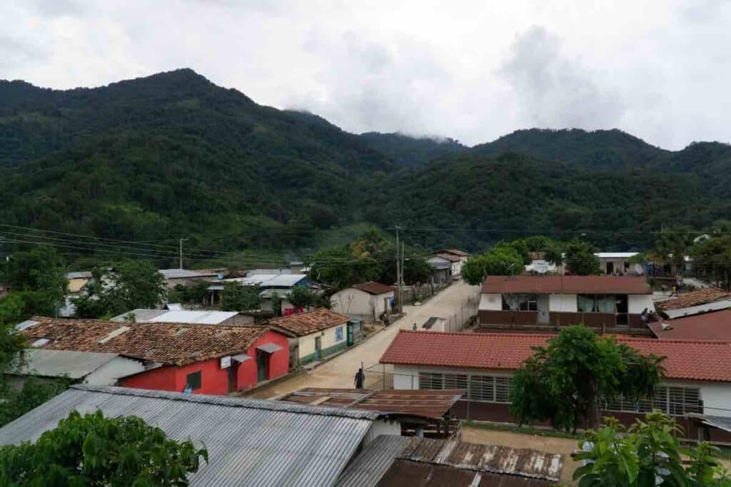 Overlooking the rural community of Sierra Madre in Chiapas, Mexico.