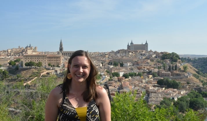 Allyson M. in Toledo Spain during her Language Homestay program
