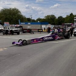 Nascar car on racetrack