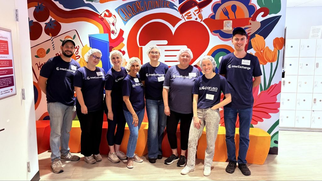 Team volunteering together at God's Love We Deliver
