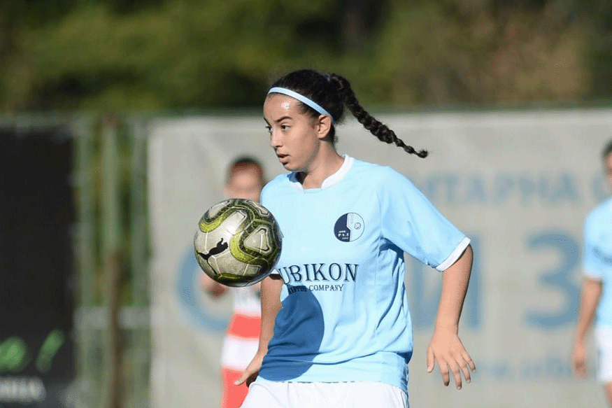 Jelena Playing Soccer